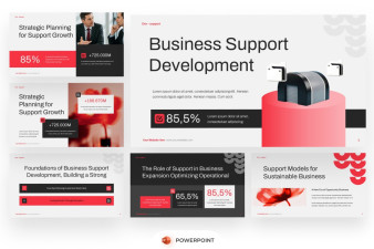 Business Support Development PowerPoint Template